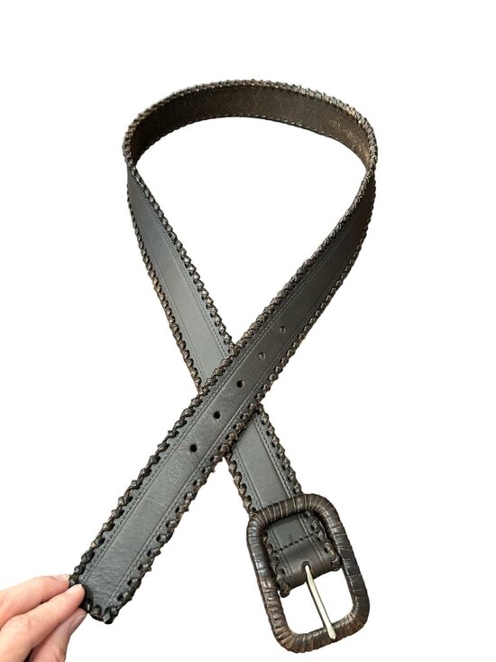 Banana Republic Accessories - Banana Republic Genuine Leather Belt Brown Sz Medium Single Prong Buckle